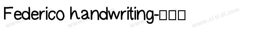 Federico handwriting字体转换
